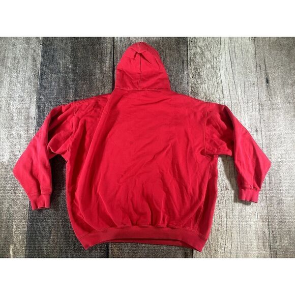 Vintage Arizona Wildcats Hoodie Mens Lg Red Sweatshirt University Team Sweater - Picture 6 of 7